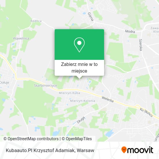 Mapa Kubaauto.Pl Krzysztof Adamiak