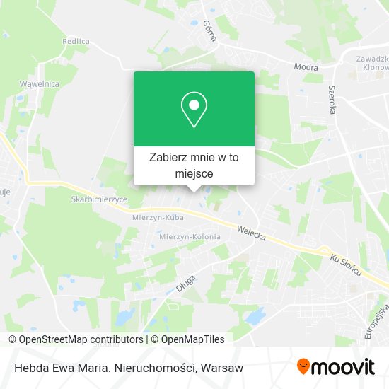 Mapa Hebda Ewa Maria. Nieruchomości