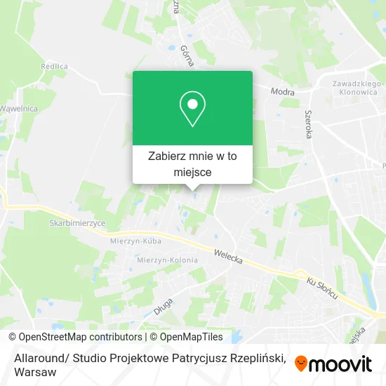 Mapa Allaround/ Studio Projektowe Patrycjusz Rzepliński
