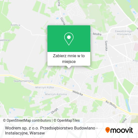 Mapa Wodrem sp. z o.o. Przedsiębiorstwo Budowlano - Instalacyjne