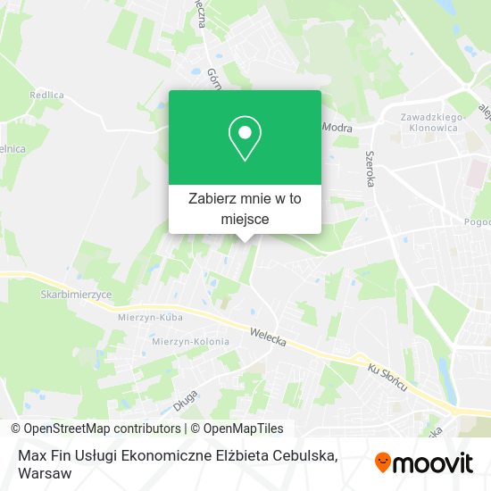 Mapa Max Fin Usługi Ekonomiczne Elżbieta Cebulska