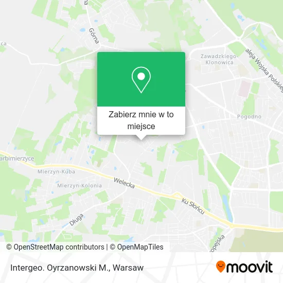 Mapa Intergeo. Oyrzanowski M.