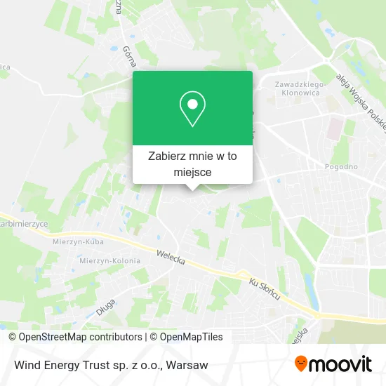 Mapa Wind Energy Trust sp. z o.o.