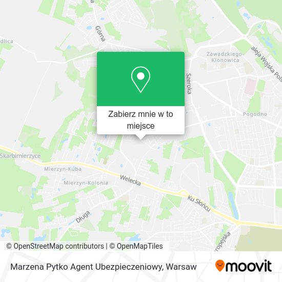 Mapa Marzena Pytko Agent Ubezpieczeniowy