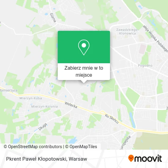 Mapa Pkrent Paweł Kłopotowski