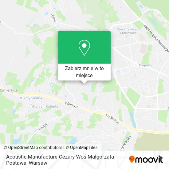 Mapa Acoustic Manufacture-Cezary Woś Małgorzata Postawa