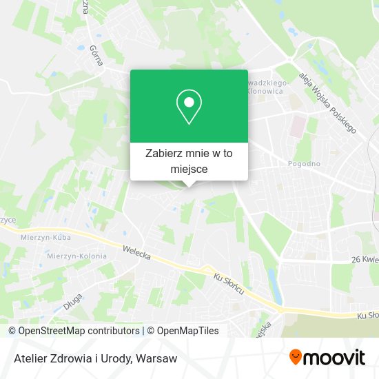 Mapa Atelier Zdrowia i Urody