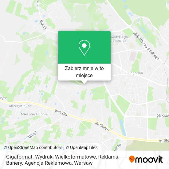 Mapa Gigaformat. Wydruki Wielkoformatowe, Reklama, Banery. Agencja Reklamowa