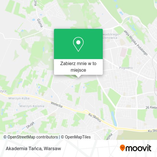 Mapa Akademia Tańca