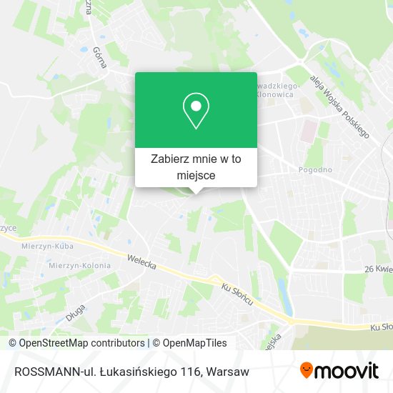 Mapa ROSSMANN-ul. Łukasińskiego 116