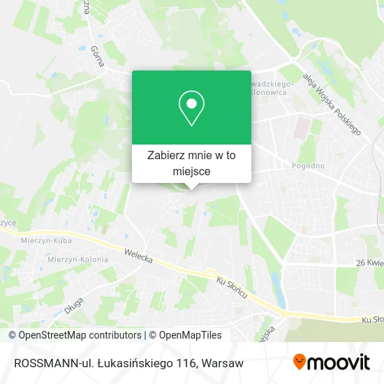 Mapa ROSSMANN-ul. Łukasińskiego 116