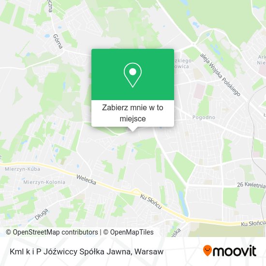 Mapa Kml k i P Jóźwiccy Spółka Jawna