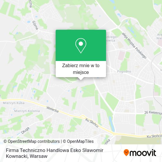 Mapa Firma Techniczno Handlowa Esko Sławomir Kownacki