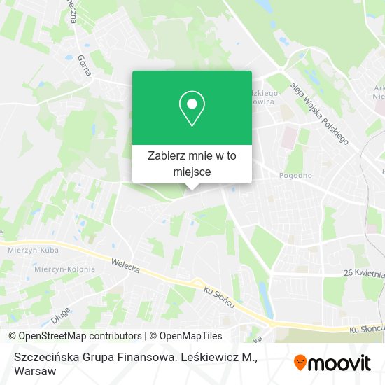 Mapa Szczecińska Grupa Finansowa. Leśkiewicz M.