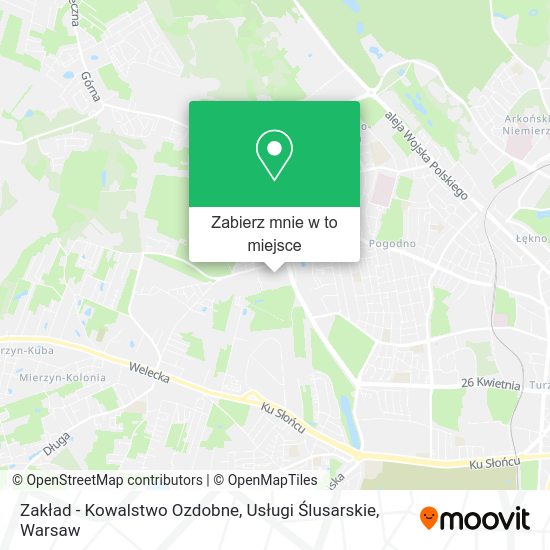 Mapa Zakład - Kowalstwo Ozdobne, Usługi Ślusarskie