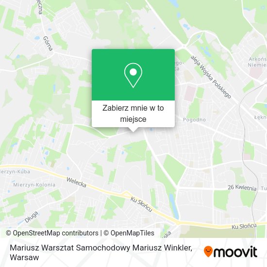 Mapa Mariusz Warsztat Samochodowy Mariusz Winkler