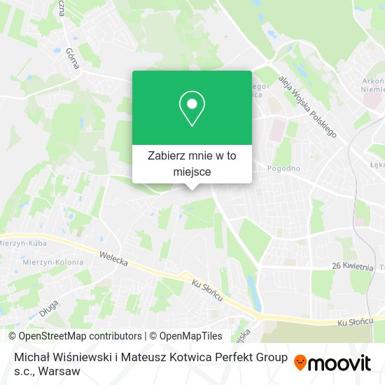 Mapa Michał Wiśniewski i Mateusz Kotwica Perfekt Group s.c.