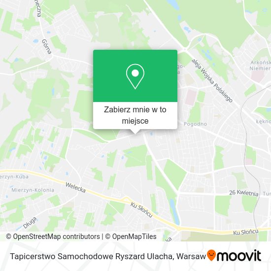 Mapa Tapicerstwo Samochodowe Ryszard Ulacha