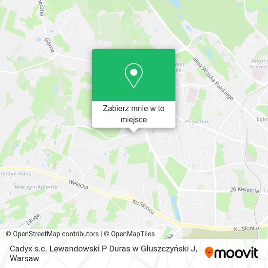 Mapa Cadyx s.c. Lewandowski P Duras w Głuszczyński J