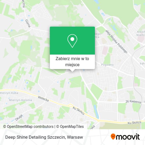 Mapa Deep Shine Detailing Szczecin