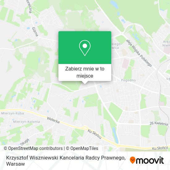 Mapa Krzysztof Wiszniewski Kancelaria Radcy Prawnego