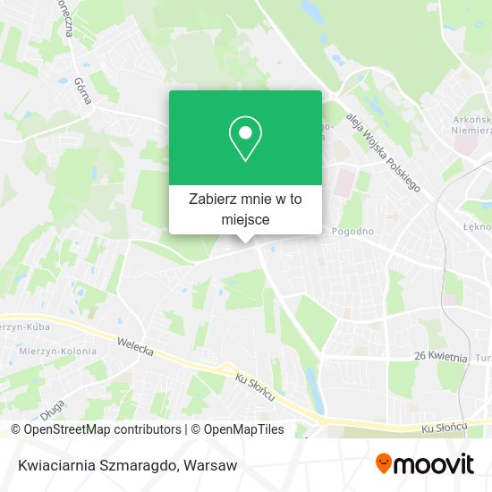 Mapa Kwiaciarnia Szmaragdo