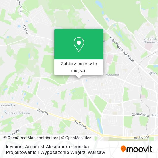 Mapa Invision. Architekt Aleksandra Gruszka. Projektowanie i Wyposażenie Wnętrz