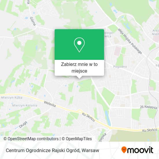 Mapa Centrum Ogrodnicze Rajski Ogród