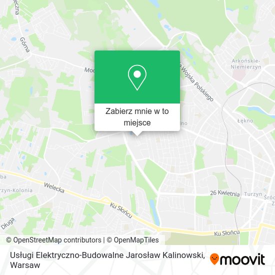 Mapa Usługi Elektryczno-Budowalne Jarosław Kalinowski