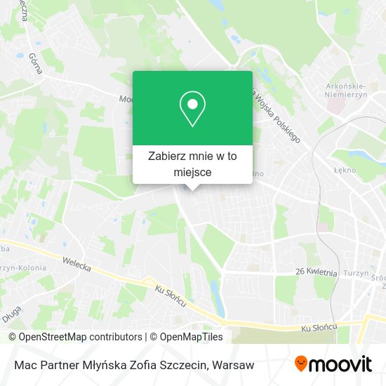 Mapa Mac Partner Młyńska Zofia Szczecin