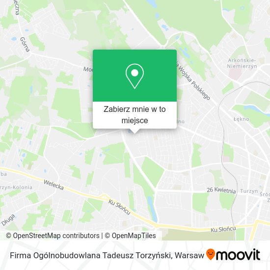 Mapa Firma Ogólnobudowlana Tadeusz Torzyński