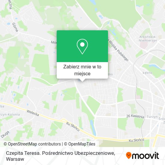 Mapa Czepita Teresa. Pośrednictwo Ubezpieczeniowe