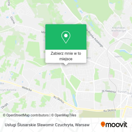 Mapa Usługi Ślusarskie Sławomir Czuchryta