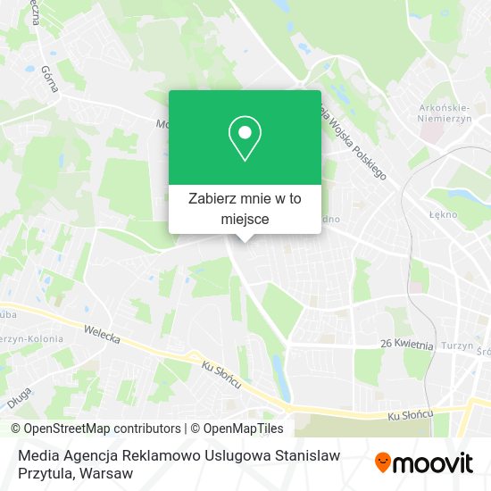 Mapa Media Agencja Reklamowo Uslugowa Stanislaw Przytula