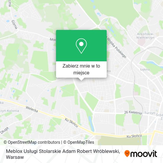 Mapa Meblox Usługi Stolarskie Adam Robert Wróblewski