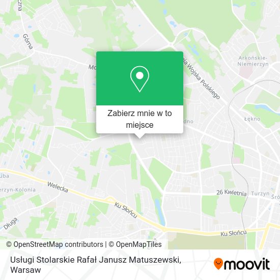 Mapa Usługi Stolarskie Rafał Janusz Matuszewski