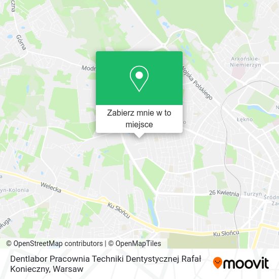 Mapa Dentlabor Pracownia Techniki Dentystycznej Rafał Konieczny