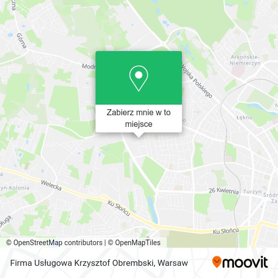 Mapa Firma Usługowa Krzysztof Obrembski