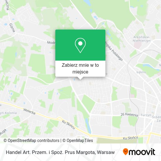 Mapa Handel Art. Przem. i Spoż. Prus Margota