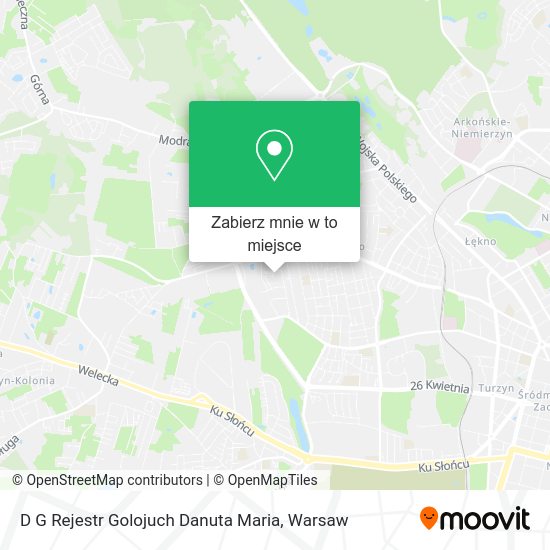 Mapa D G Rejestr Golojuch Danuta Maria