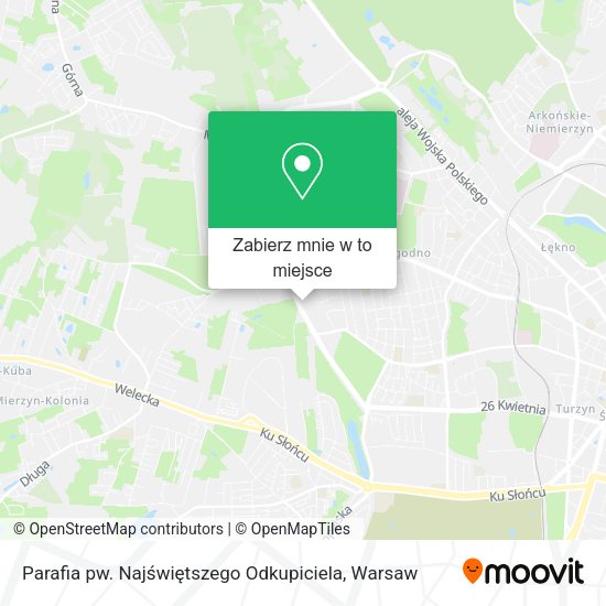 Mapa Parafia pw. Najświętszego Odkupiciela