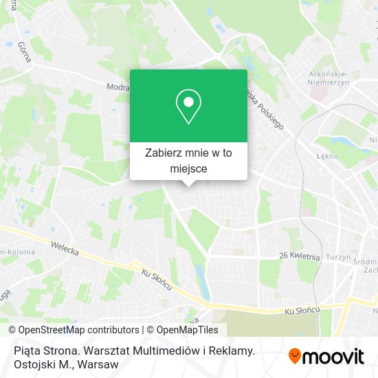 Mapa Piąta Strona. Warsztat Multimediów i Reklamy. Ostojski M.