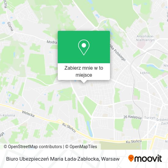 Mapa Biuro Ubezpieczeń Maria Łada-Zabłocka