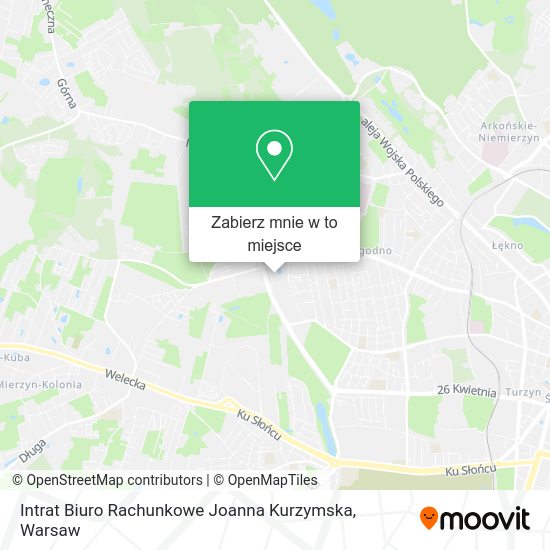 Mapa Intrat Biuro Rachunkowe Joanna Kurzymska