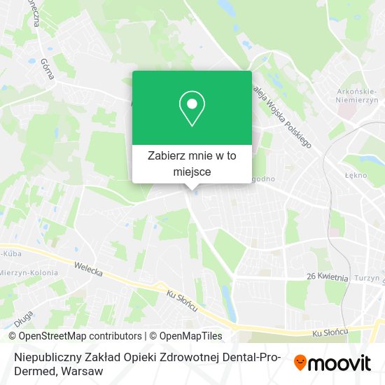 Mapa Niepubliczny Zakład Opieki Zdrowotnej Dental-Pro-Dermed