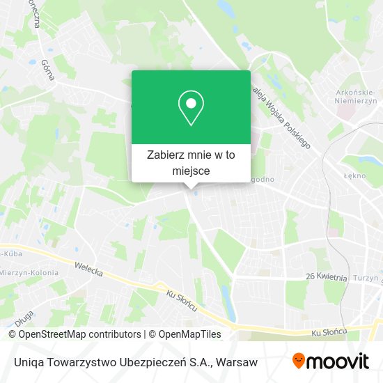 Mapa Uniqa Towarzystwo Ubezpieczeń S.A.