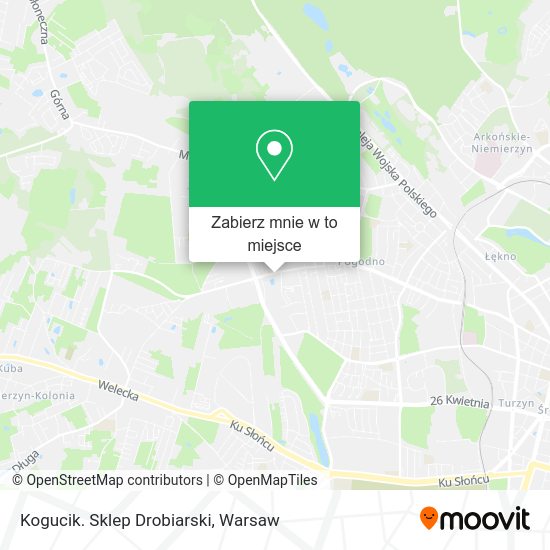 Mapa Kogucik. Sklep Drobiarski