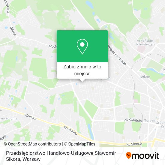 Mapa Przedsiębiorstwo Handlowo-Usługowe Sławomir Sikora