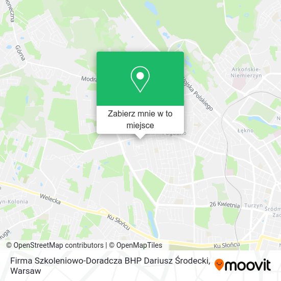 Mapa Firma Szkoleniowo-Doradcza BHP Dariusz Środecki