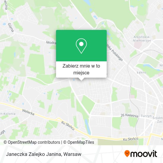 Mapa Janeczka Zalejko Janina